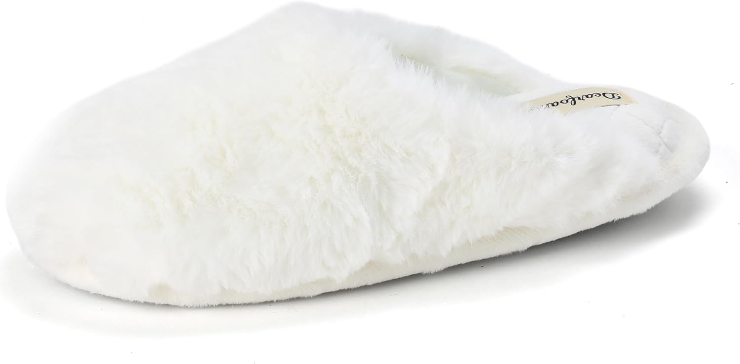 Dearfoams Women's Bailey Plush Furry Scuff