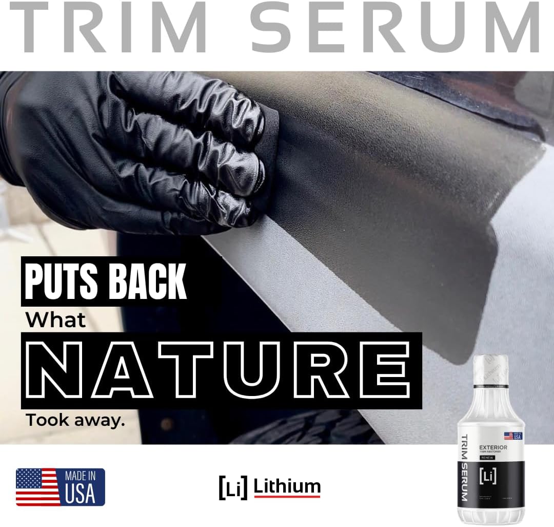 Trim Serum- Plastic Restorer for Cars- Restores Even the Most Damaged Plastic, Rubber