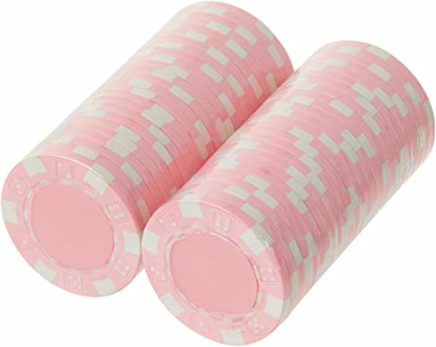Brybelly 50 Clay Composite Striped Dice 11.5 Gram Poker Chips