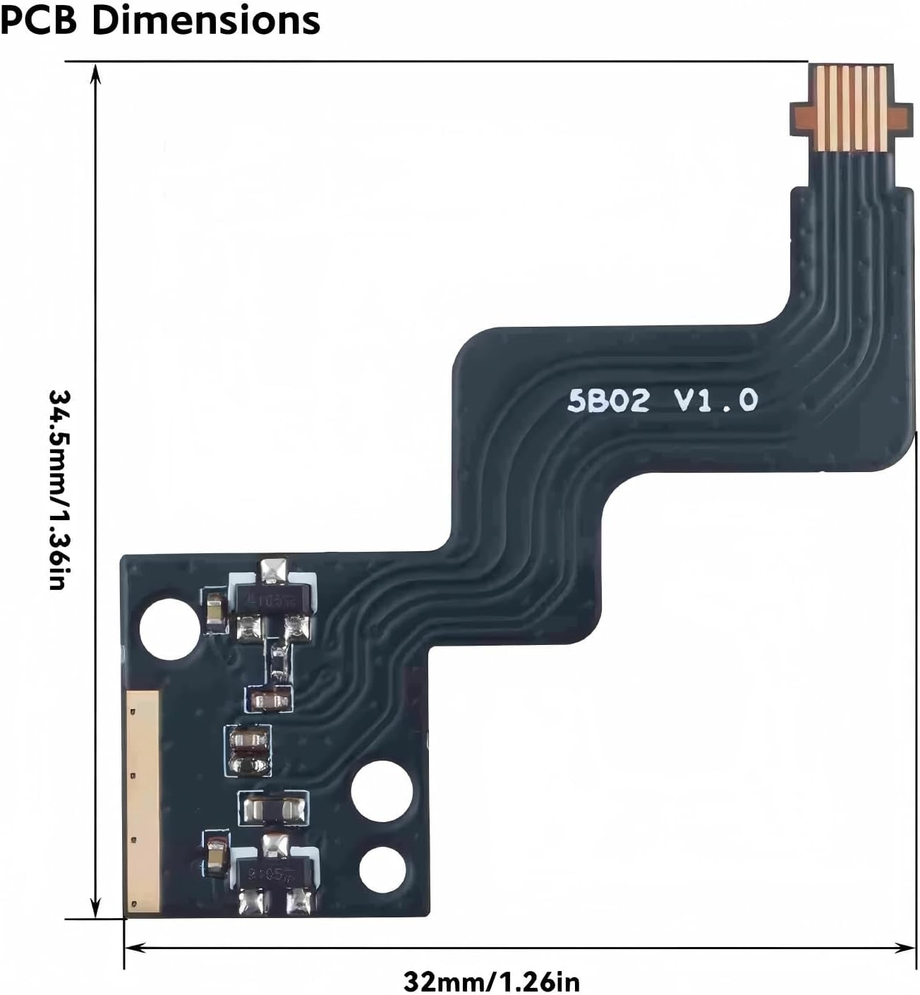 3D Printer Extruder Filament Sensor Replacement for Bambu Lab P2S | Hall Switch Board Assembly with FPC cable & H1.5 Allen Key for Precision Runout