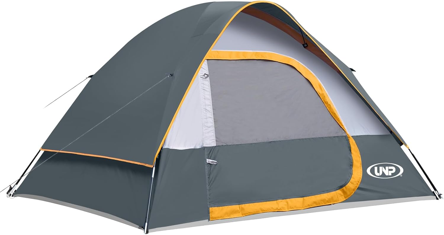 Camping Tent 2-4 Person, Waterproof Windproof Tent with Rainfly Easy Set up-Portable Dome Tents for Camping…