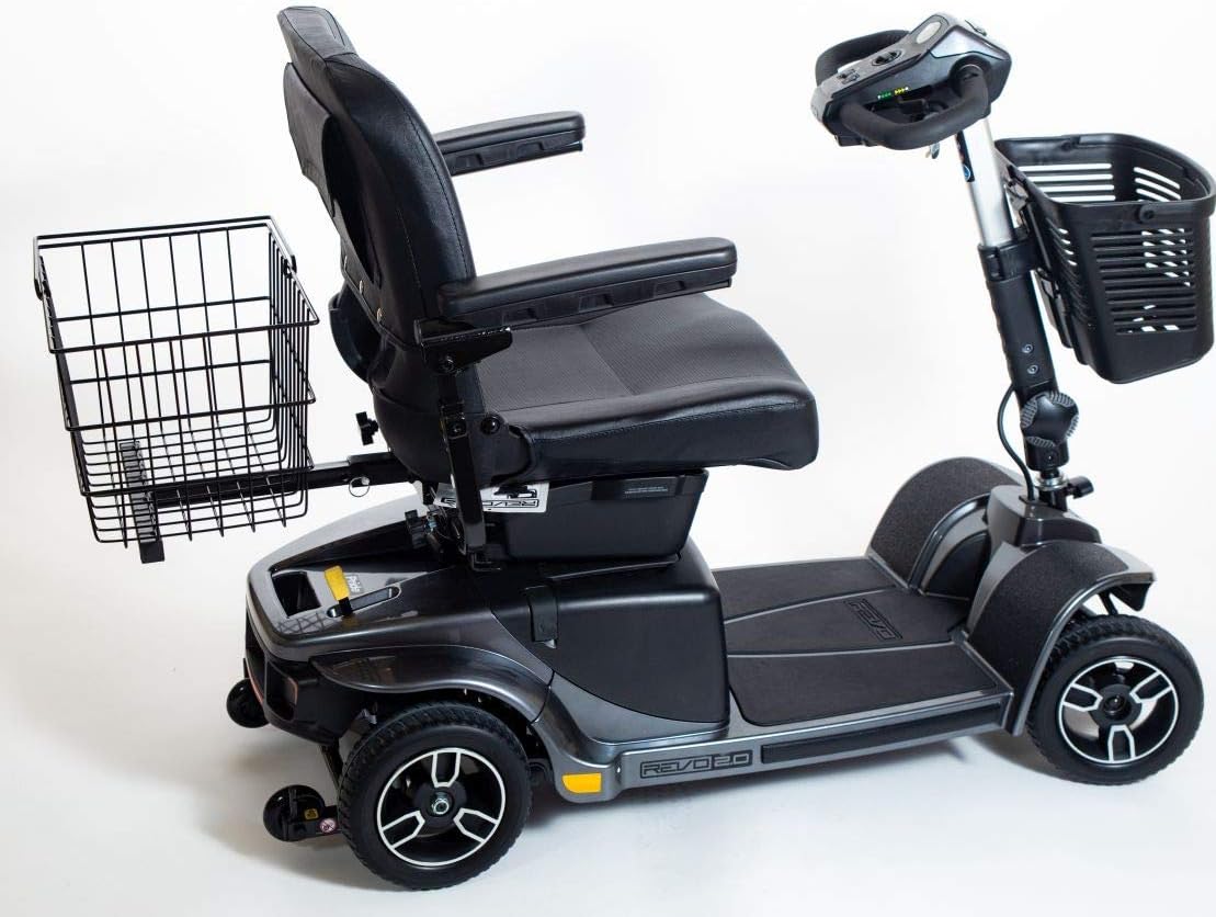 Scooter Rear Basket for Go-Go, Drive, Golden and Pride Mobility (Only Works with Scooters & Power Chairs Equipped with 1" x 1" Hitch Receiver)