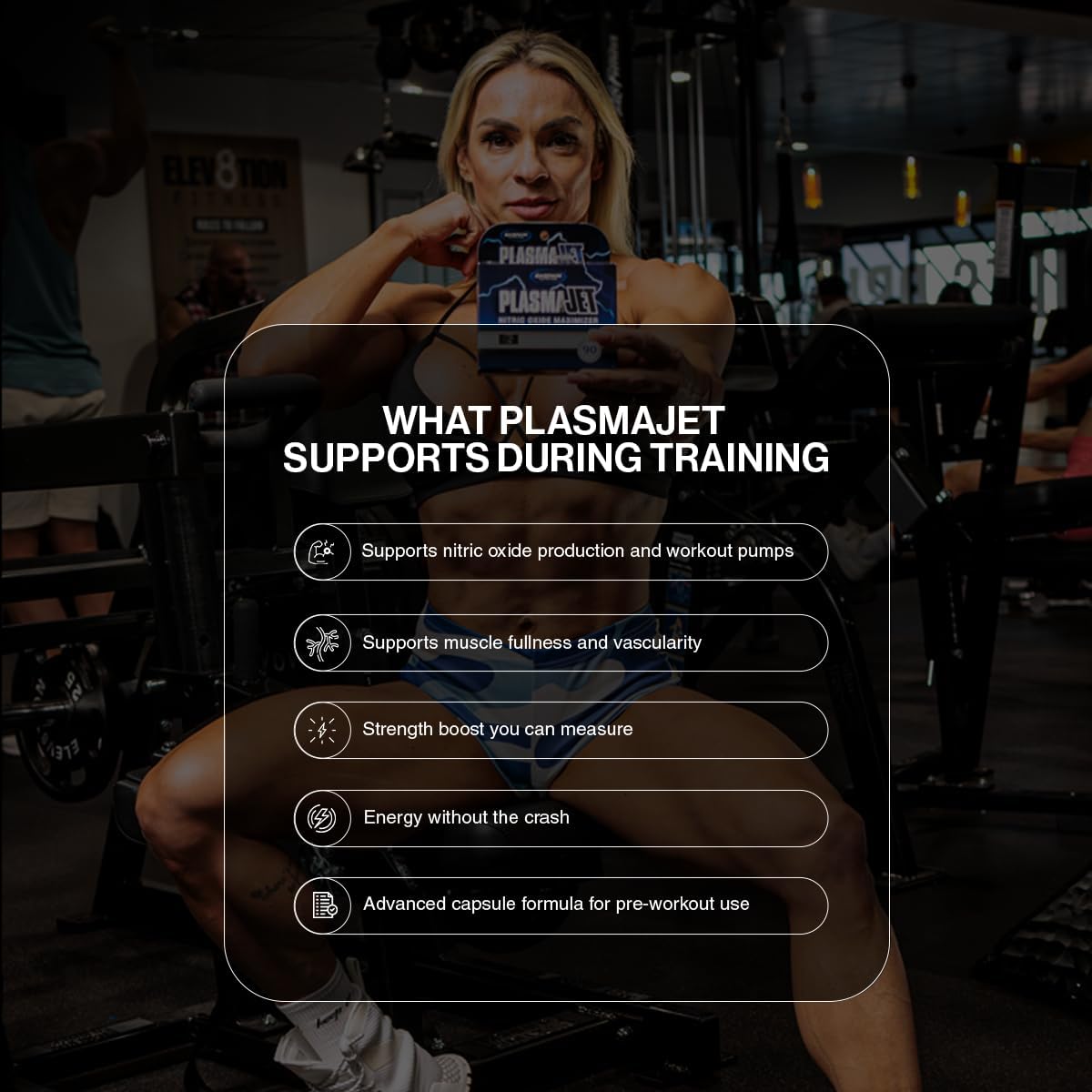 Gaspari Nutrition PlasmaJet, Supports Weight Management, N.O. Nitric Oxide Maximizer, Increased Lean Mass and Strength