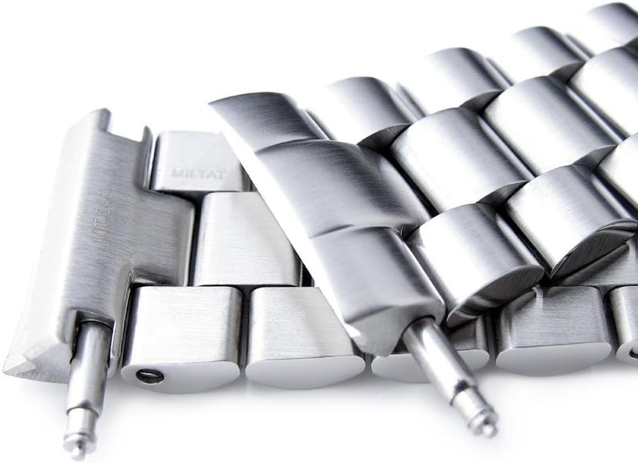 MiLTAT 22mm Watch Band for Seiko Turtle SRP773 SRP775 SRP777 SRPA21, Endmill Screw-Link