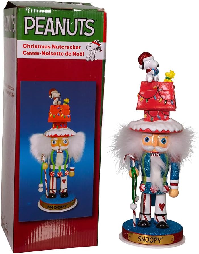 Kurt Adler Peanuts Snoopy Dog House Hollywood Nutcracker
