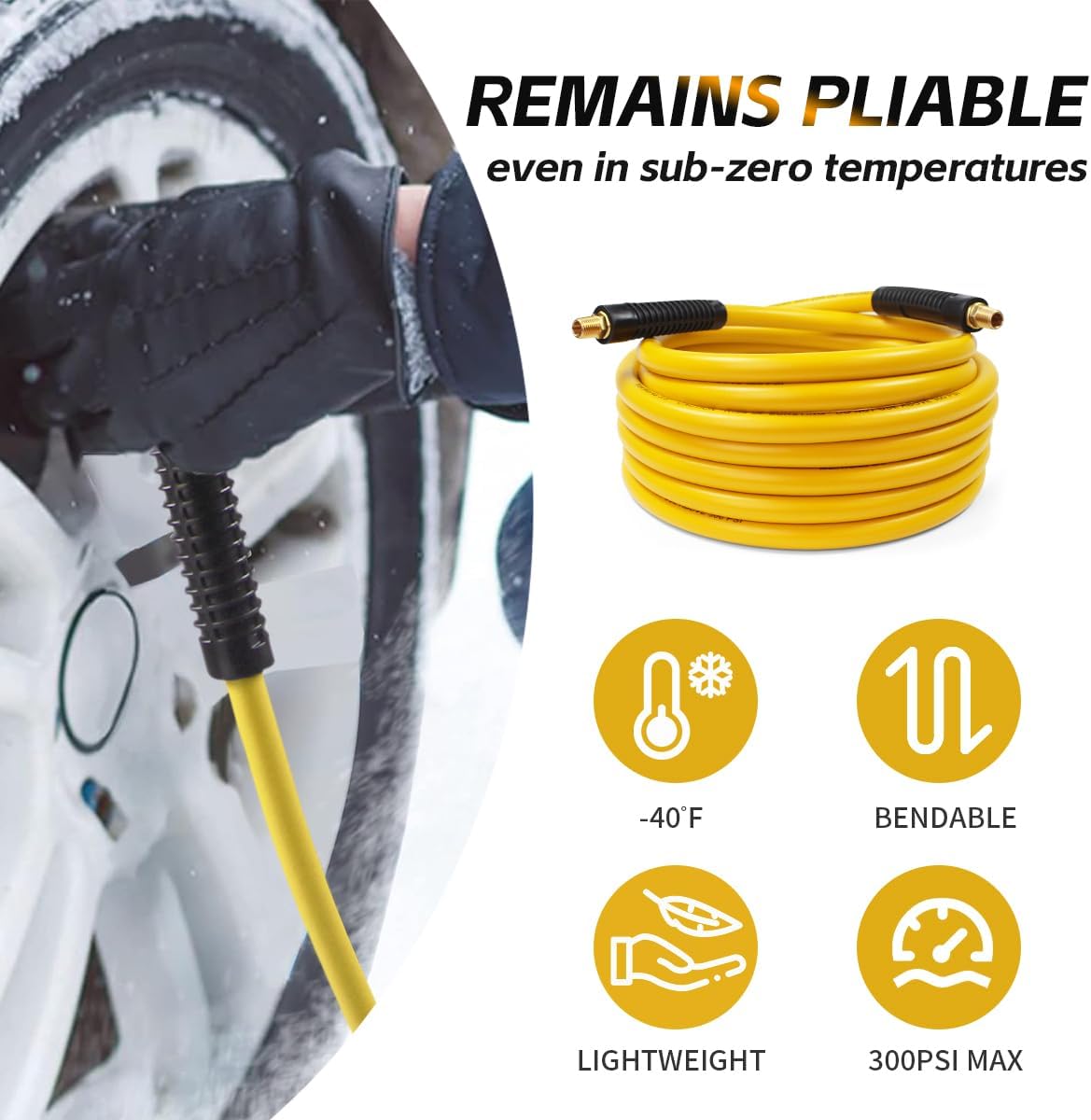 MaxWorks 50 Foot Auto Rewind Retractable Air Hose Reel with 3/8" Rubber Hose 250 PSI Heavy Duty Steel Spring Multi Position Ratchet and Solid Brass Fittings for Garage and Workshop (80720)