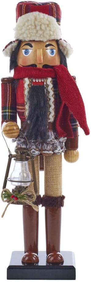 Kurt Adler Wooden Woodsman Nutcracker, 15"
