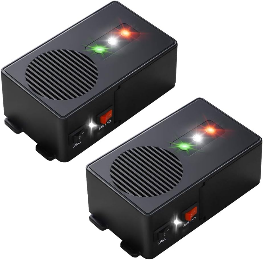 Battery Operated Under Hood Ultrasonic Rodent Repellent for Cars, Pack of 2