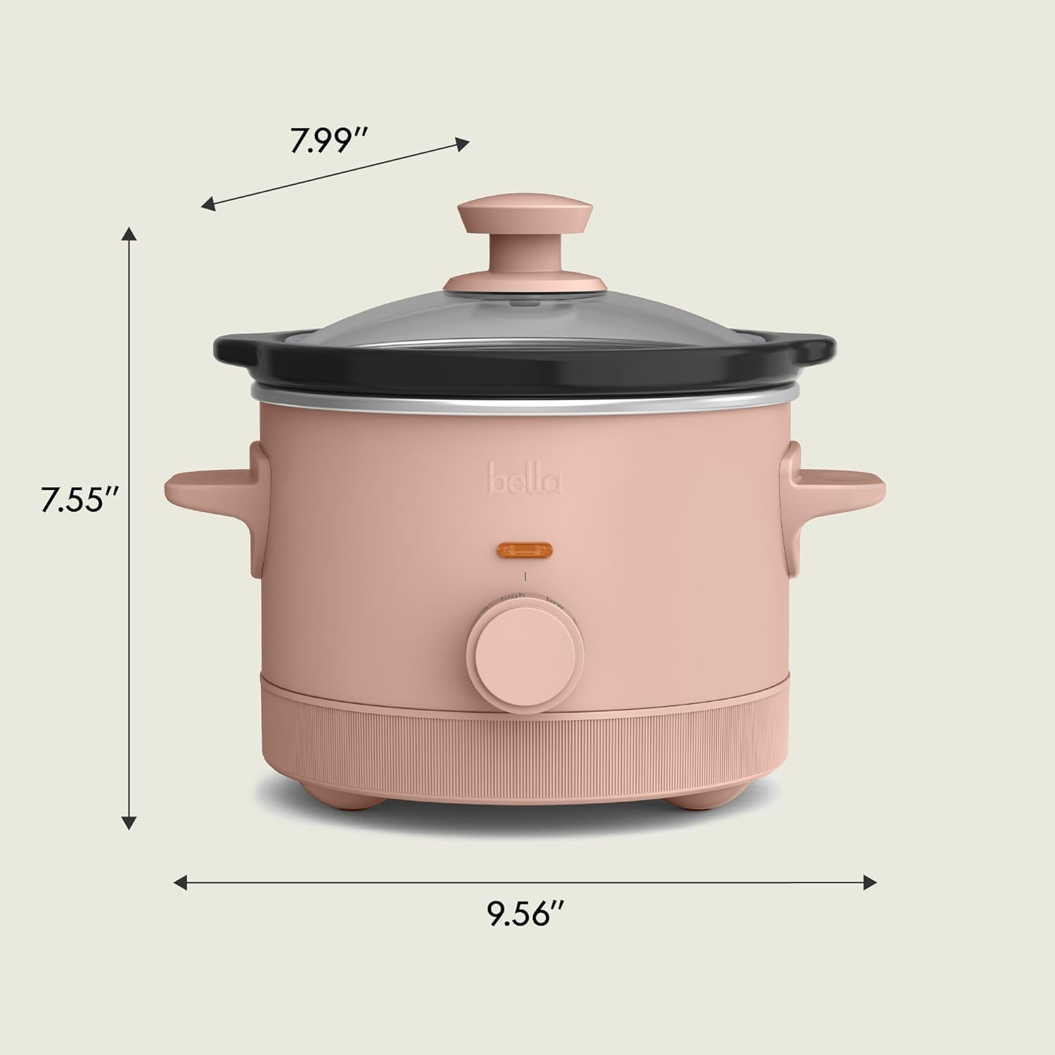 bella 1.5qt Manual Slow Cooker with 3 Heat Settings, Blossom