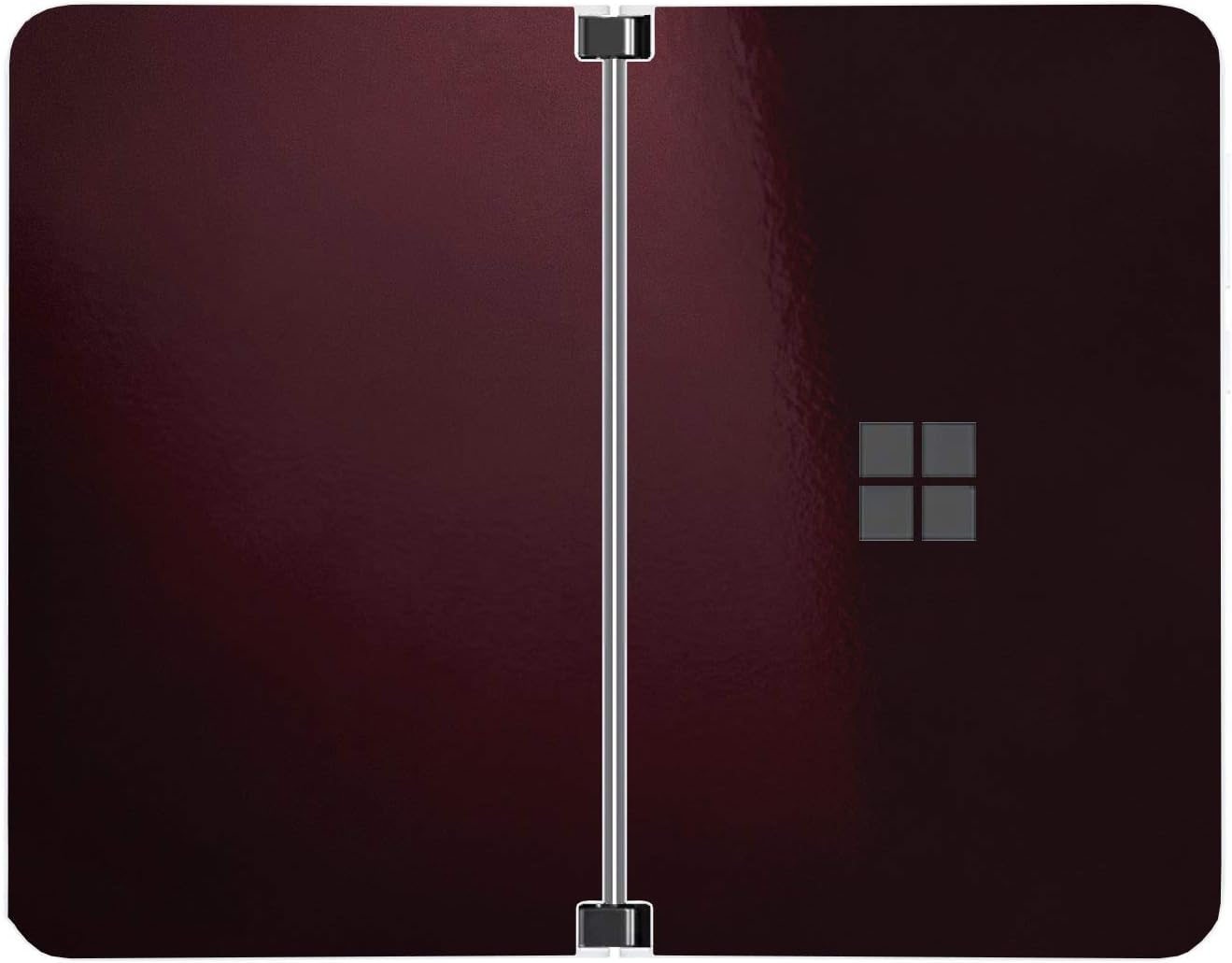 SopiGuard Sticker for Surface Duo Phone Edge-to-Edge Precision Vinyl Skin Wrap (Leather Textured)