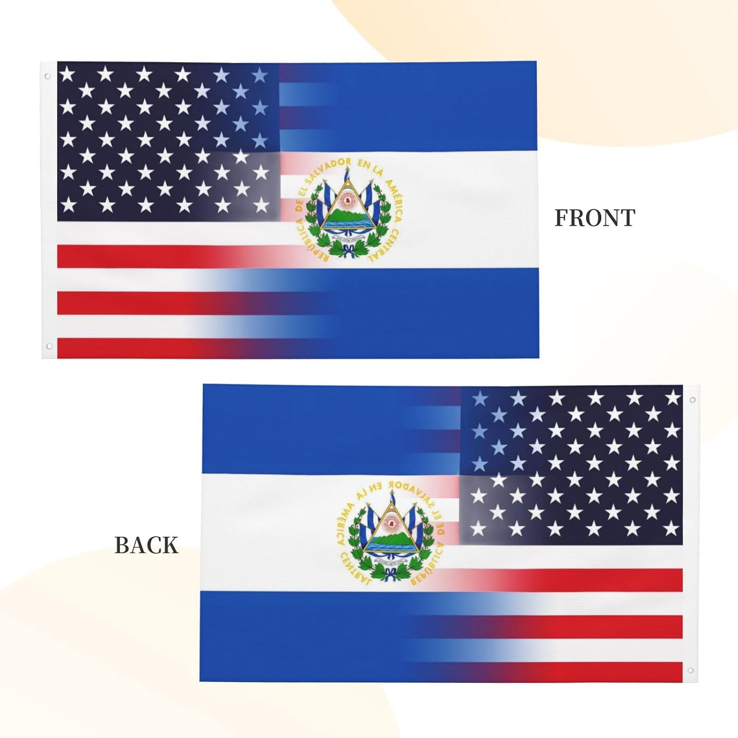 Nicaragua Nicaraguan And American Flag America USA 3x5 Ft Indoor Outdoor Decor Banner National Flags for Garden Yard Car Outside Decoration