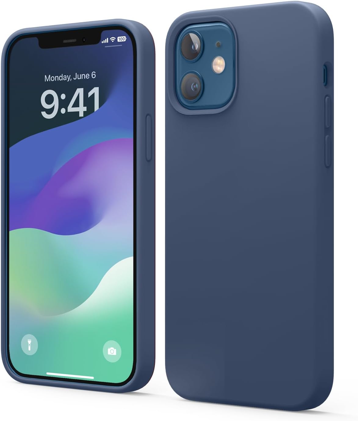 elago Premium Liquid Silicone Case for iPhone 12 Mini Lavender