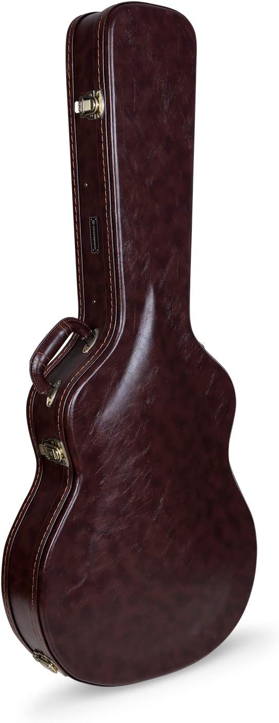 Crossrock Hardshell Arch Top wood case fits SG Electric Guitars-Black(CRW600SGBK)