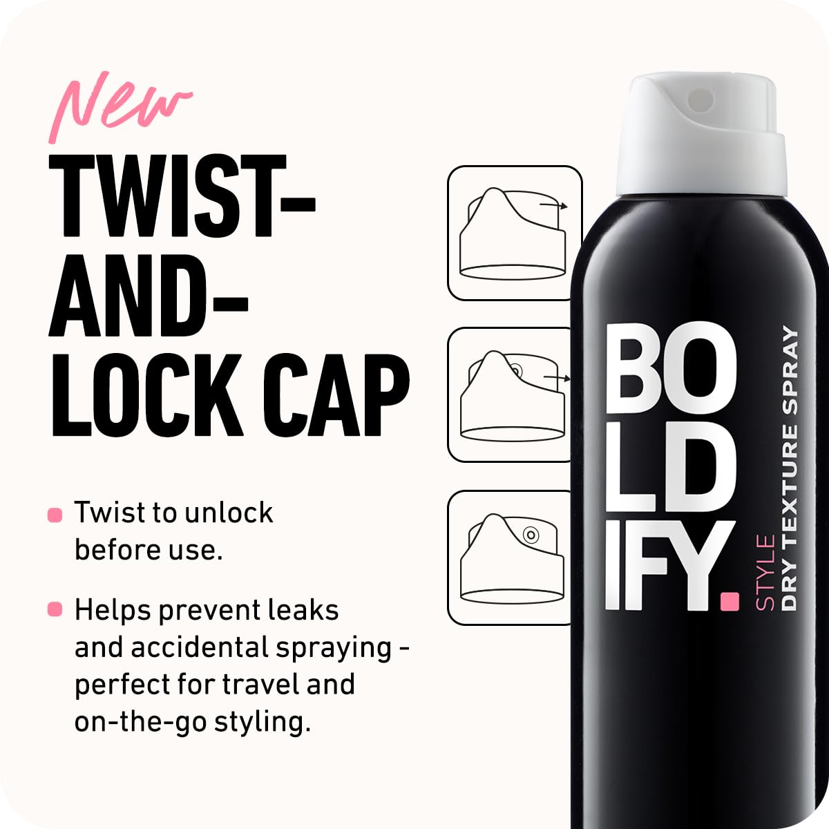 Boldify Dry Texture Spray - Hair Volumizer and Texturizing Spray for Fine Hair - Stylist Recommended Volume Products for Women & Men | For Fine Hair