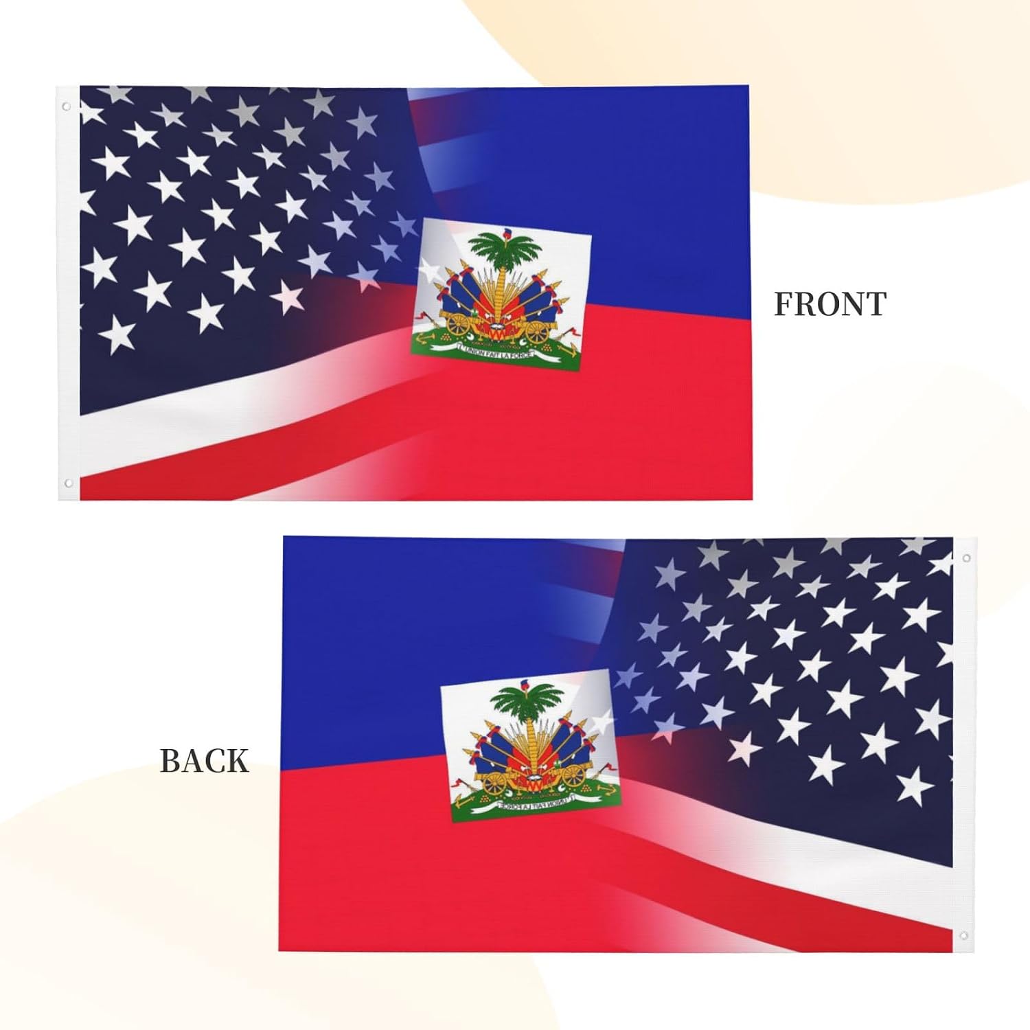 Nicaragua Nicaraguan And American Flag America USA 3x5 Ft Patriotic Banner Outdoor Indoor Decoration National Flags for Garden Car Yard Outside Decor