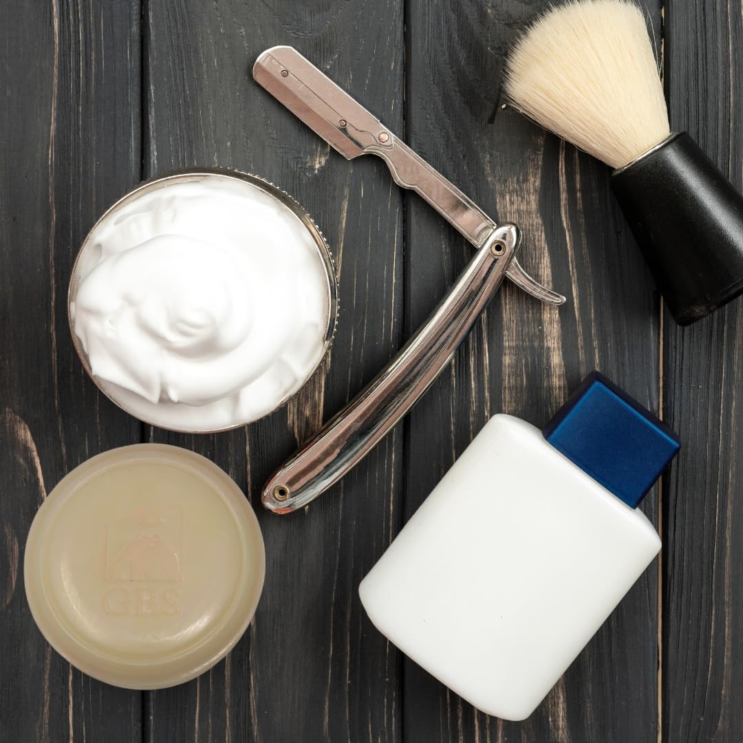 GENTS Men’s Shave Soap, 97% Natural Cedar Pine Scent, Rich Lather Wet Shaving, Traditional Shaving Soap for Men, 3oz Puck