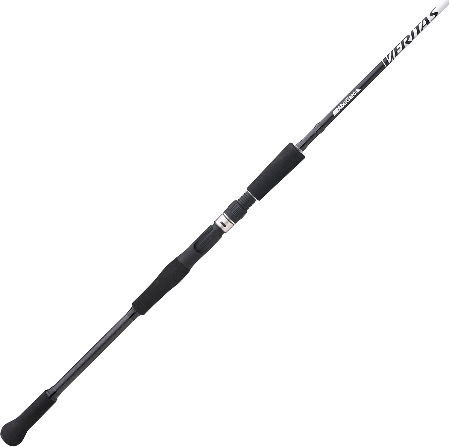 Abu Garcia Veritas Casting BFS Fishing Rod, Balanced and Lightweight Rod, Powerlux 100 Construction, Custom Ergonomic Reel Seat