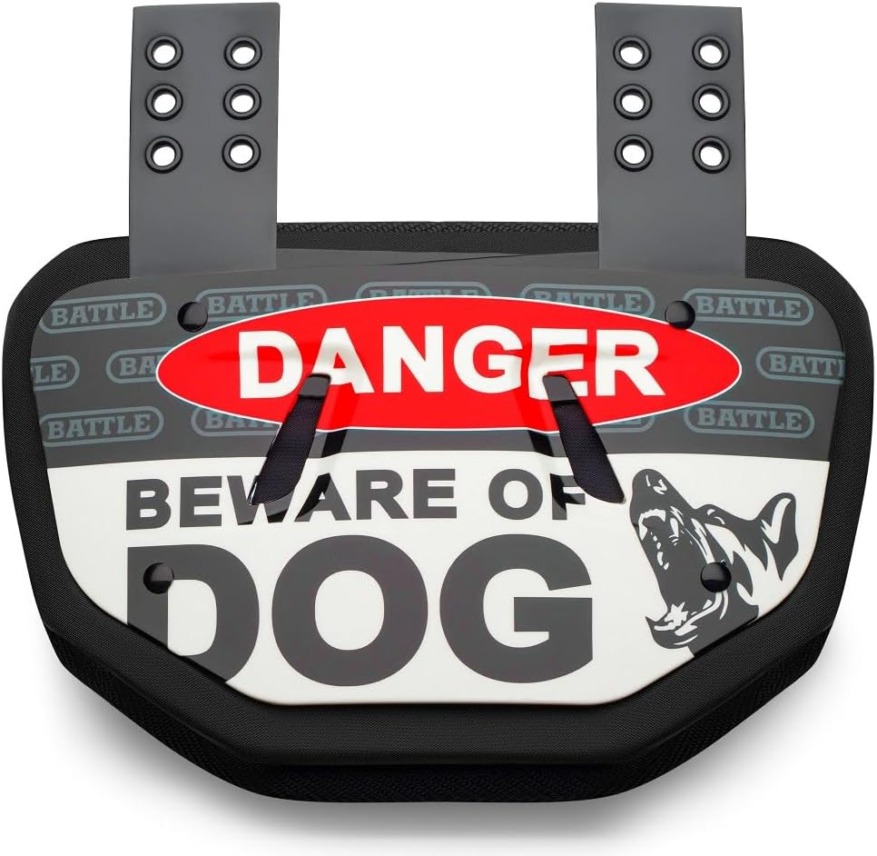 Battle Sports Novelty Football Back Plate, Kids, Adults