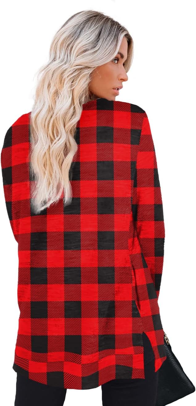 XIEERDUO Womens Casual Sweatshirts Long Sleeve Shirts Oversized With Pocket Tunic Tops S-3XL