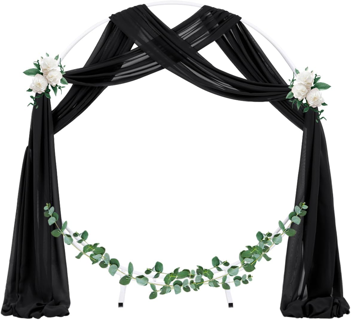 Wedding Arch Draping Fabric Sheer Chiffon Curtain Drape Wedding Party Decor