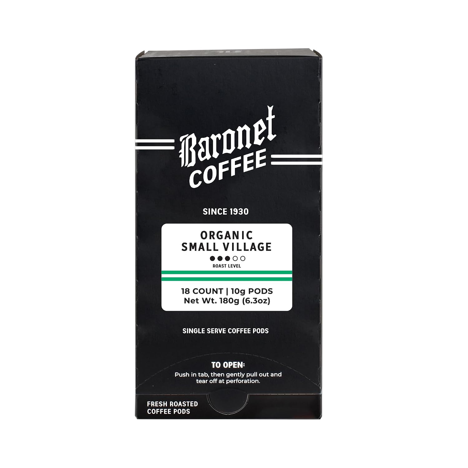Baronet Coffee 10 Gram Coffee Pods, Breakfast Blend, 54 Pods | Light Roast, 100% Arabica Coffee, Regular Strength, 3 Boxes of 18 Individually Wrapped Single Serve Pods