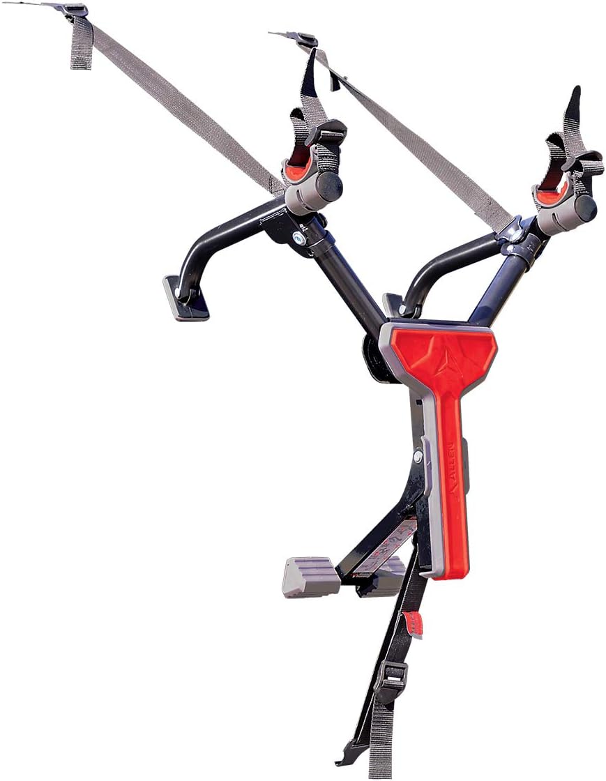 Allen Sports Ultra Compact Folding 1-Bike Trunk Mount Rack, Model MT1-B, Gray powder coated