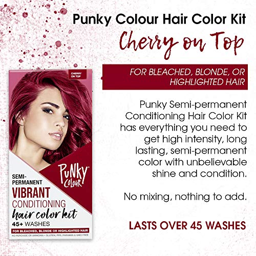 Punky Colour Box Kit Cotton Candy Semi Permanent Hair Color - Vegan, Cruelty-Free Conditioning Hair Dye, Lasts Up to 35 Washes