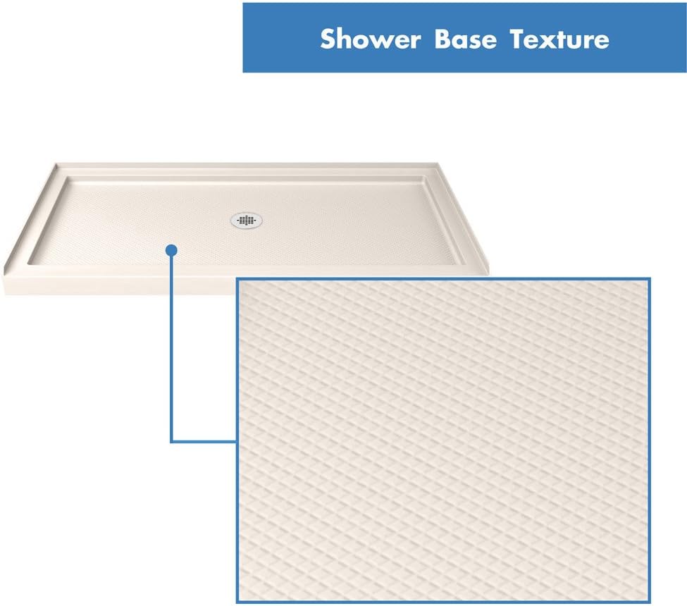 DreamLine SlimLine 32 in. D x 32 in. W x 2 3/4 in. H Center Drain Single Threshold Shower Base in White, DLT-1132320