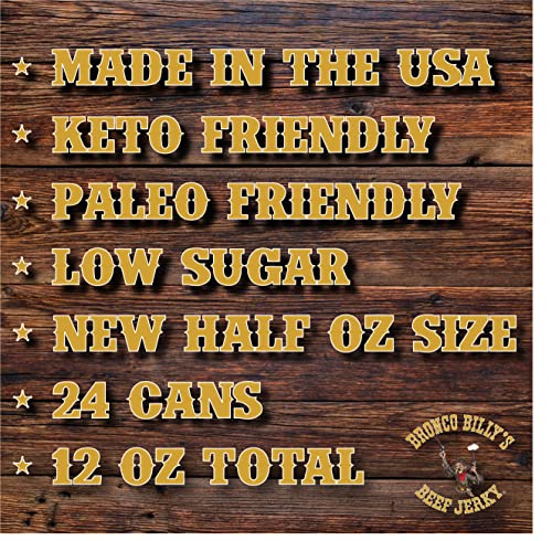 Bronco Billy's Beef Jerky Premium Shredded Beef Jerky Chew, 24 Count
