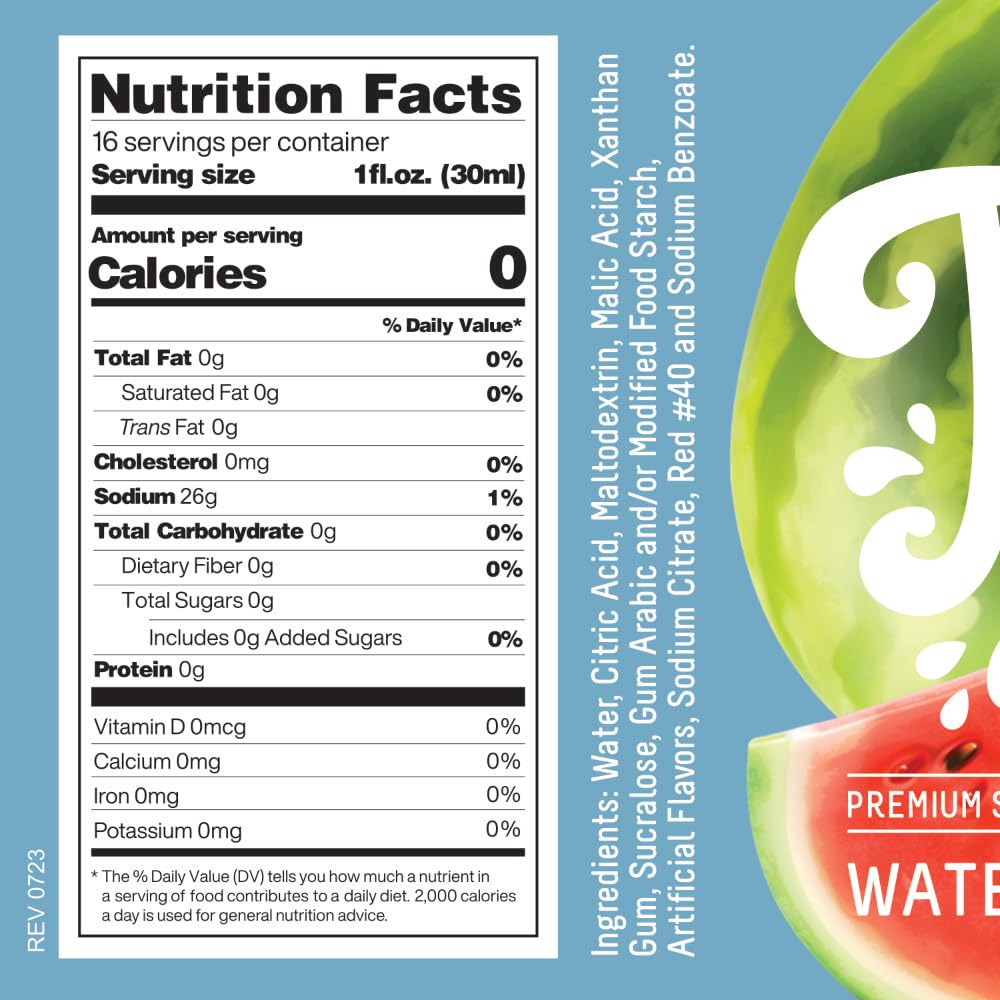 Time For Treats 3-Pack Tropical Punch, Watermelon, Lime Syrup 16.9 Fluid Ounce Per Bottle for Snow Cones, Homemade Sodas, Cocktails, Coffee, Baking and More
