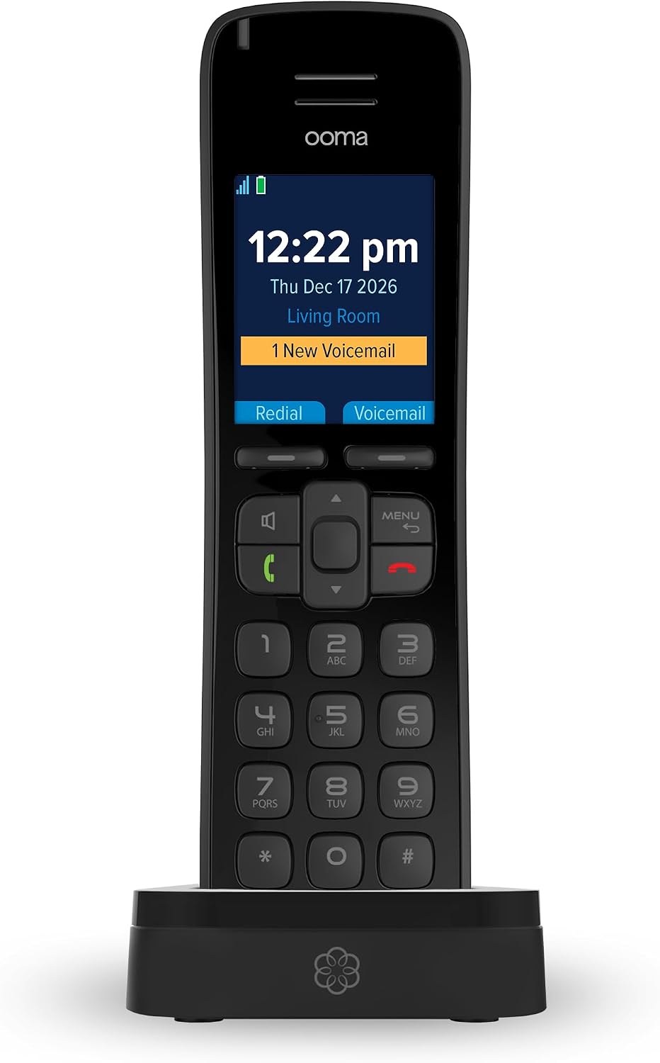 Ooma Telo VoIP with 3 HD3 Handsets Complete Home Phone System for Unlimited Nationwide Calling, Mobile App Access
