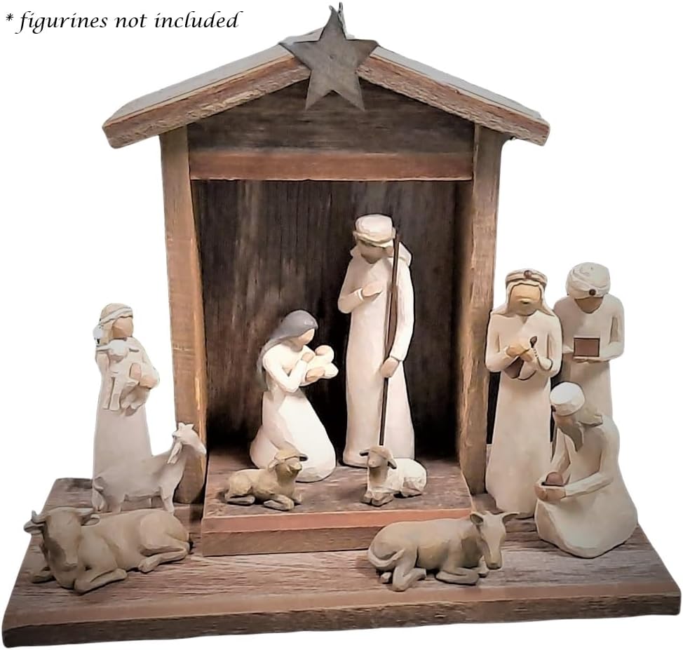 Handcrafted Creche for Willow Tree Nativity Set