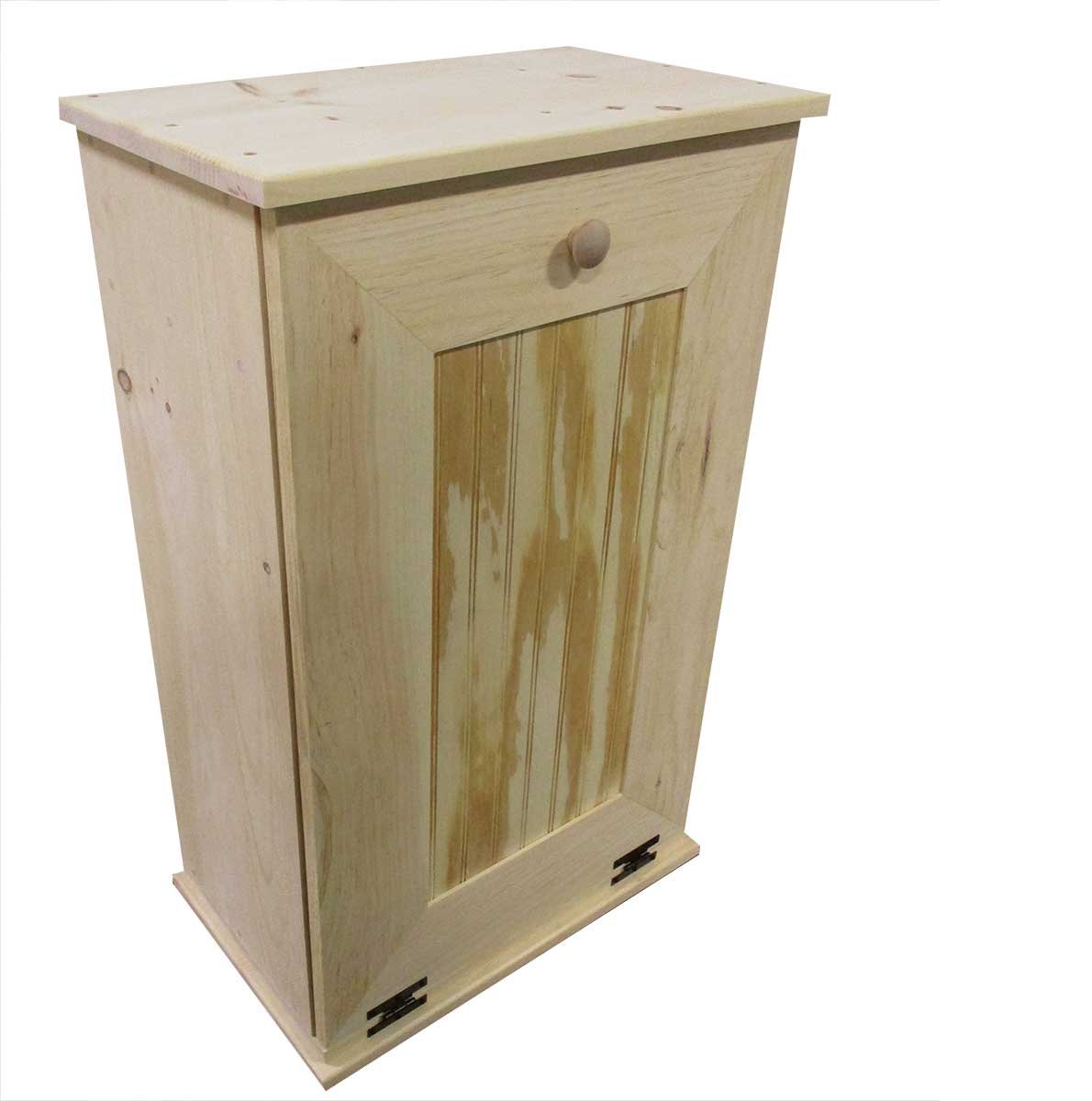 Sawdust City Tilt-Out Wooden Trash Bin Holder (Old - Black)