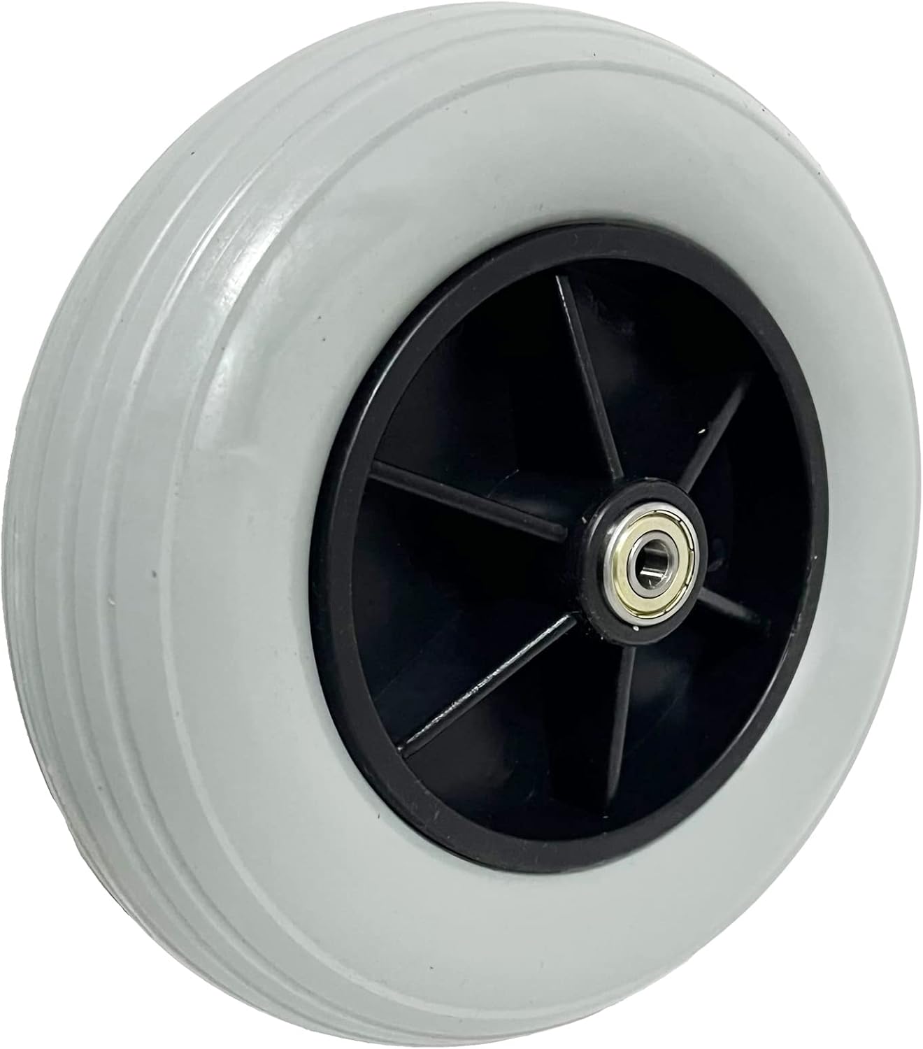 8" x 2" (200x50) Caster Solid Rubber Front Rear Caster Tires Wheels Assembly for Many Standard Wheelchairs Powerchairs/Electric Wheelchair Replace