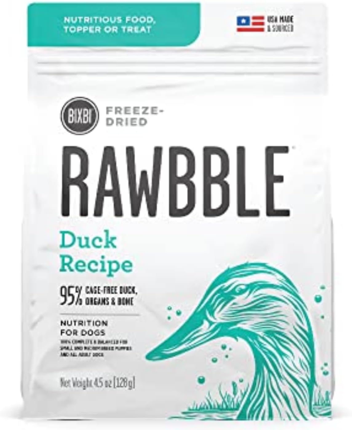 BIXBI Liberty Freeze-Dried Dog Food Topper & Treats, Beef – 98% Meat & Organs, No Refrigeration – USA Made, 26 oz
