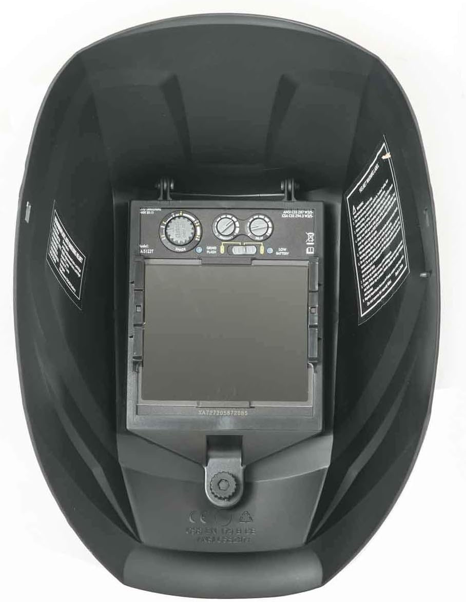 Weldcote Metals Ultraview Auto Darkening Welding Helmet Shades 5-9 and 9-13, Black