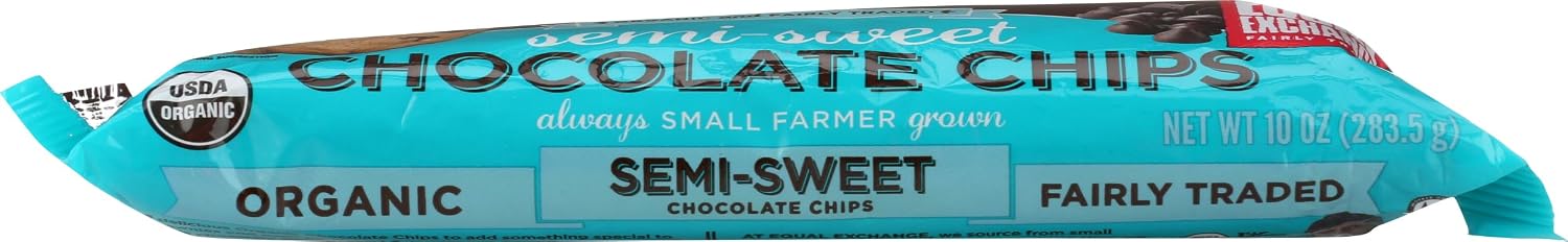 Equal Exchange, Chocolate Chips Semi Sweet Organic, 10 Ounce