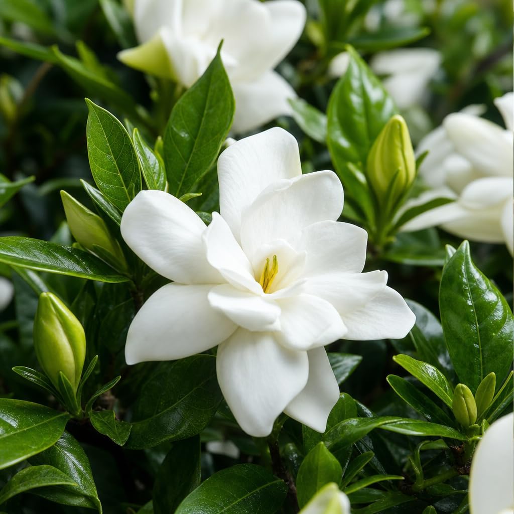 Frostproof Gardenia - 10 Live Plants - Fragrant Blooming Shrub - Gardenia Jasminoides