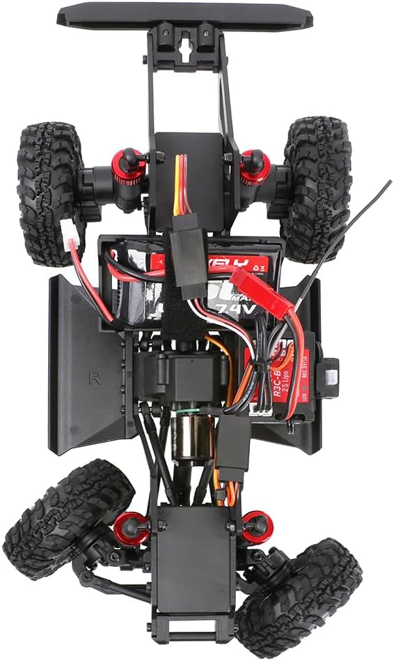 Redcat Racing Ascent-18 Scout II Brushless, 1/18 Scale RC Crawler, 4WD Remote Control Car, Aluminum Chassis, Red/Gold Dust