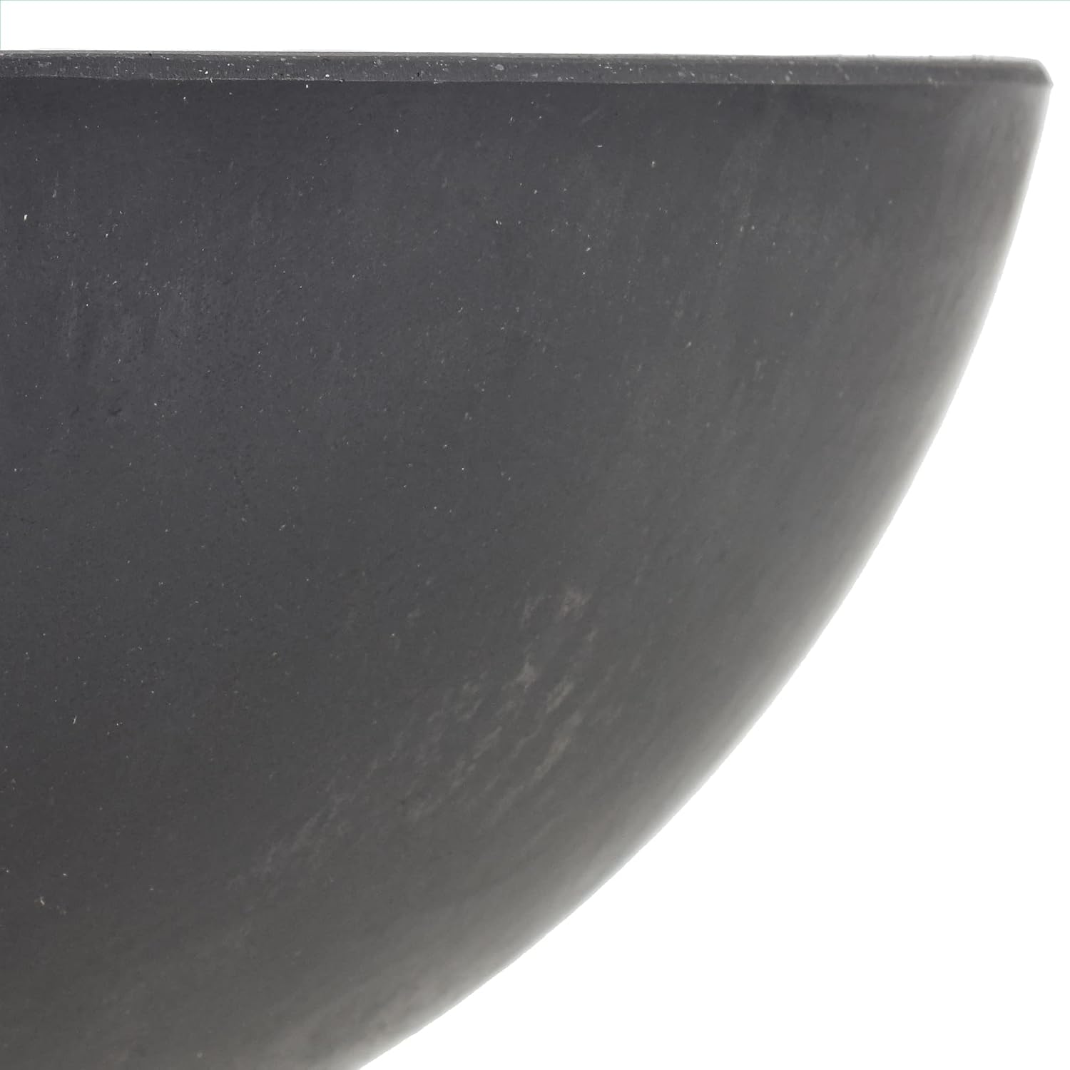 PSW Pot Collection M30DC 12-inch Plastic/Stone/Wood Composite Low Bowl Planter – No Drainage Hole (Drillable), Shallow Indoor/Outer Pot for Succulents, Bonsai, Fairy Gardens, Herbs, Dark Charcoal