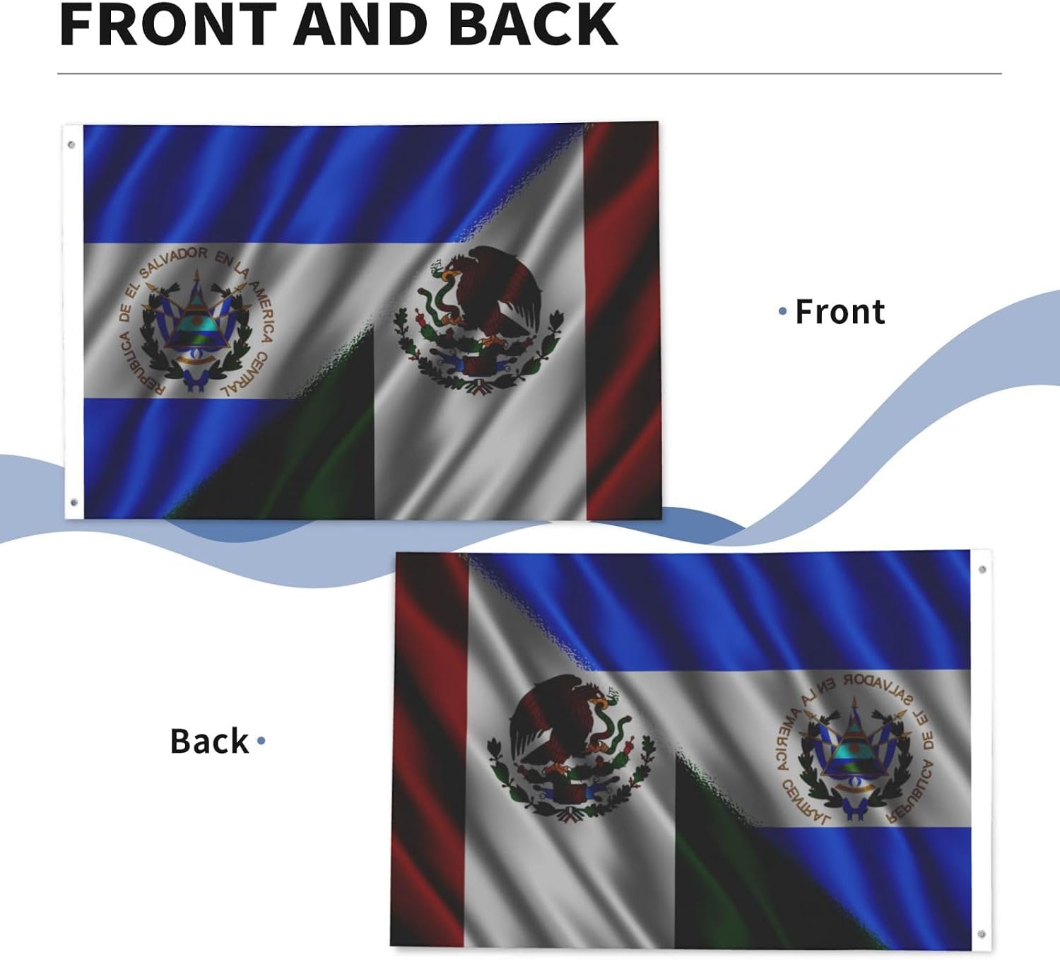 Nicaraguan Nicaragua And American Usa Flag 2x3 Ft Flags Double-Sided Printing Outdoor Indoor Decoration Country Flag 2x3 Foot Polyester Banner