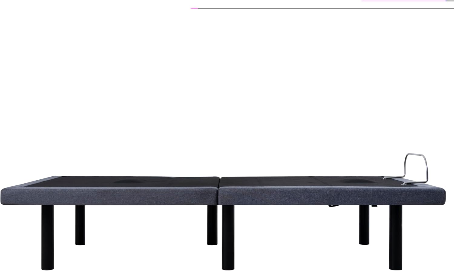 Naomi Home Idealbase Twin XL Adjustable Bed Frame with Lumbar Support | Twin Xl Adjustable Bed With Lumbar Support, Head & Foot Incline, Massage, Usb Ports, Wireless Remote & Zero Gravity
