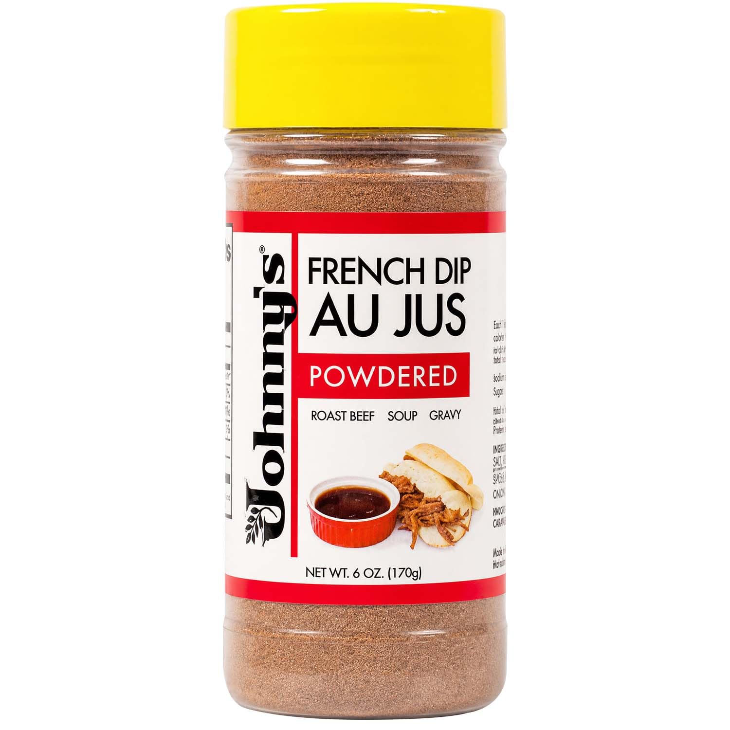 Johnny's - French Dip Concentrated Au Jus Sauce - 6 oz | Concentrated Au Jus Sauce, Rich Beef Flavor, Ideal For French Dip Sandwiches, Roast Beef