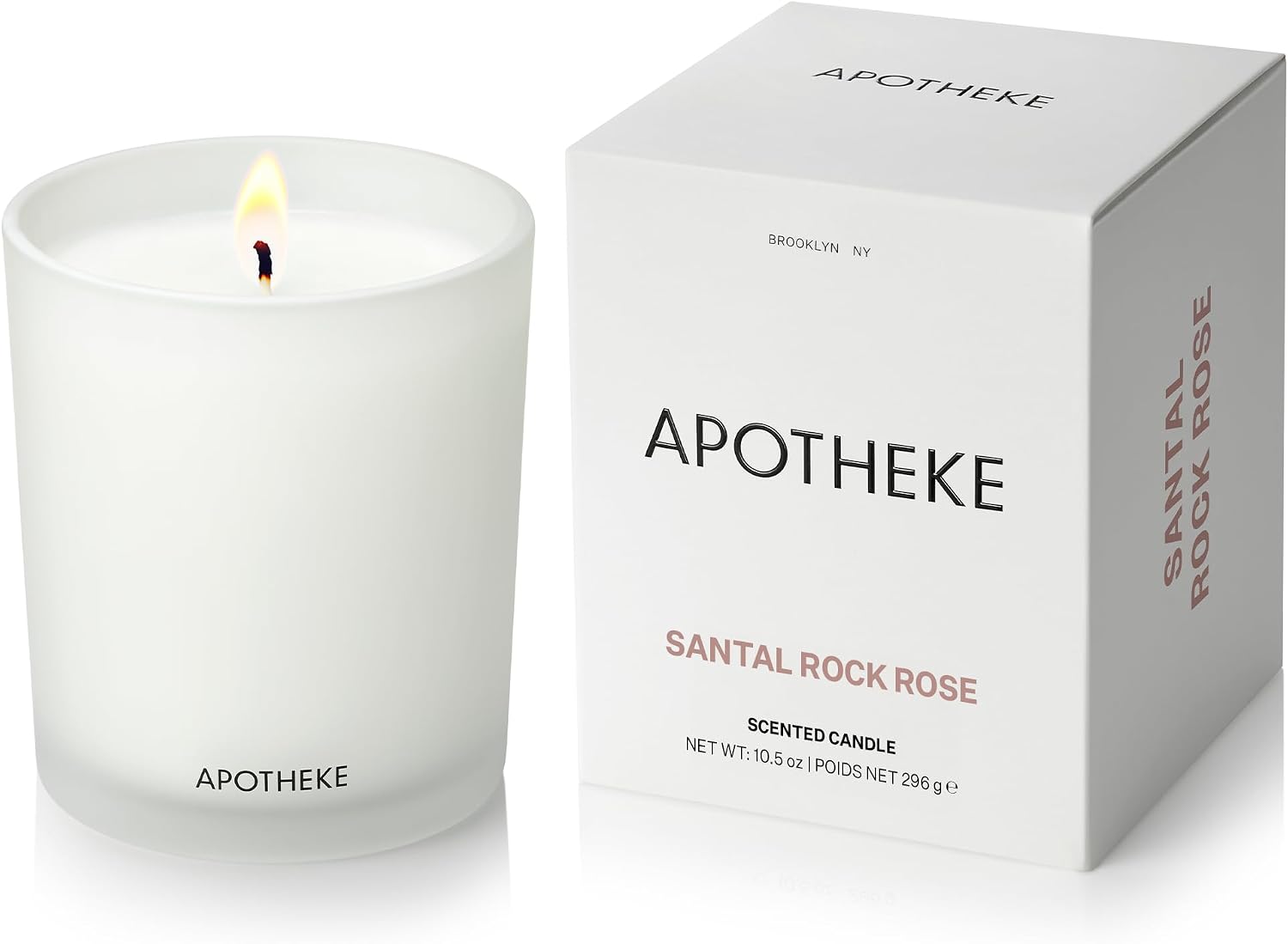 Apotheke Signature Scented Candles for Home, Canvas - 10.5 Oz | Long-Lasting Non-Toxic Soy Wax Jar Candle with Essential Oils, Large - Luxury Gift for Women & Men