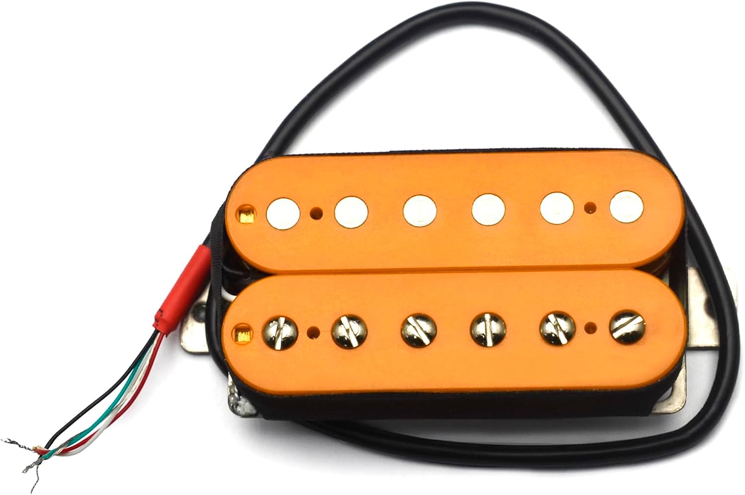 SAPHUE Alnico 5 Humbucker Pickup Double Coil Electric Guitar Pickups Set with Neck and Bridge with Prewired and Screws Parts Accessories Kit Black