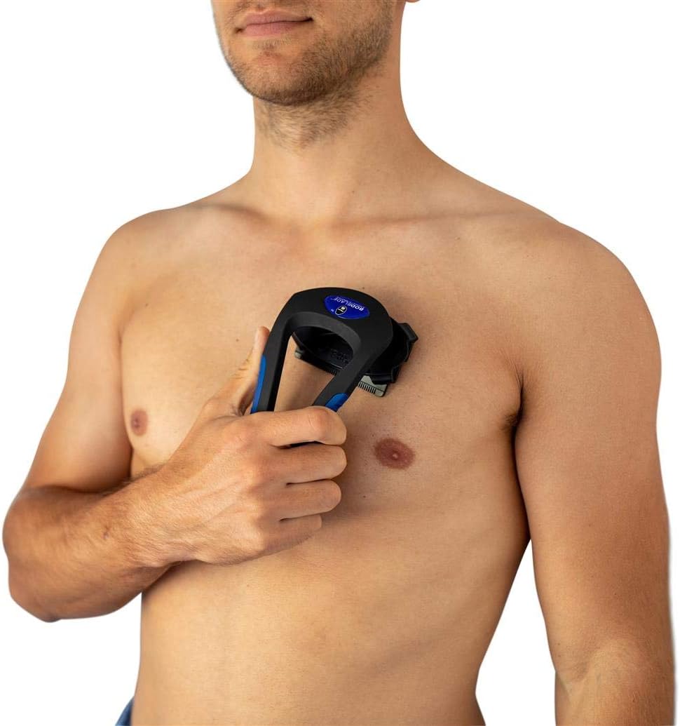 Bakblade Body Grooming, Bodblade Ergonomic Shaver, Shaving Chest, Arms & Stomach Region