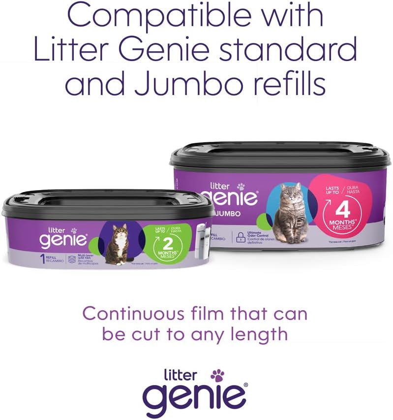 Litter Genie Standard Cat Litter Disposal Pail with 14 ft Standard Refill