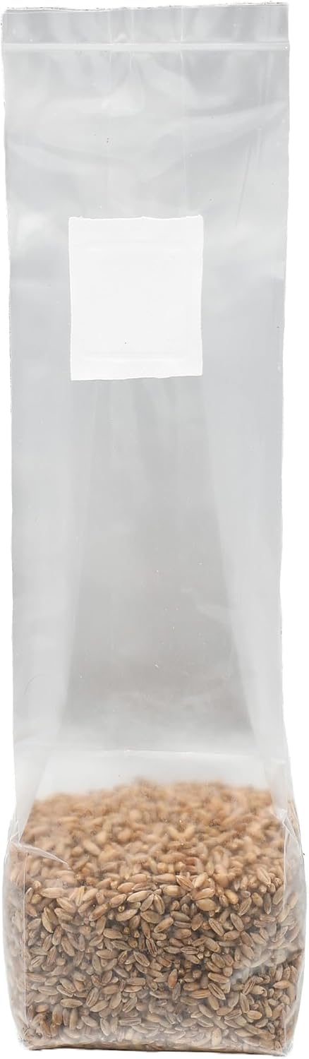 Six 1 Pound Bags of Sterilized Rye Berries Substrate in Mushroom Grow Bags