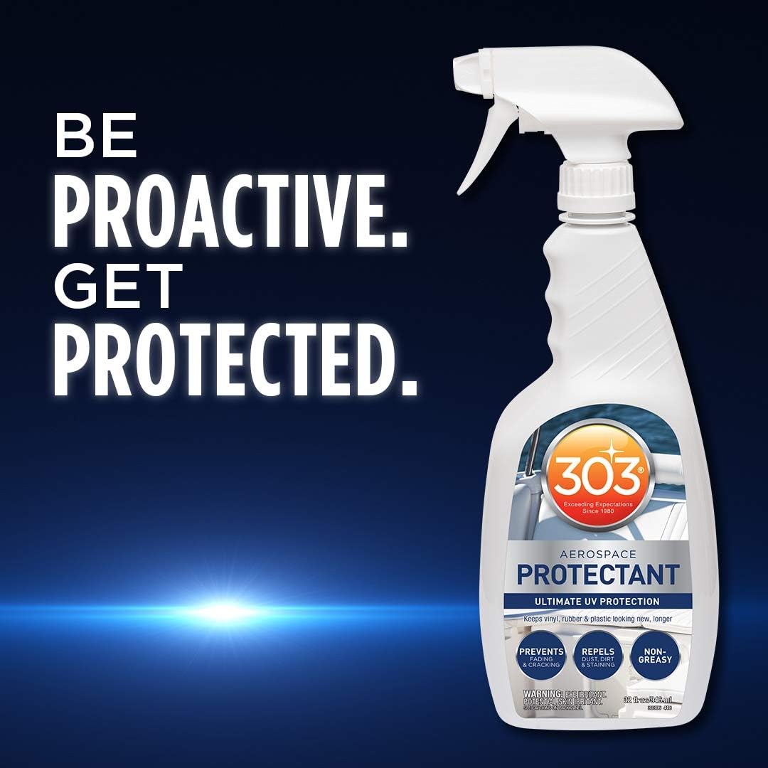 303 Products Marine Aerospace Protectant – UV Protection – Repels Dust, Dirt, & Staining – Smooth Matte Finish – Restores Like-New Appearance – 10 Fl. Oz. (30305)