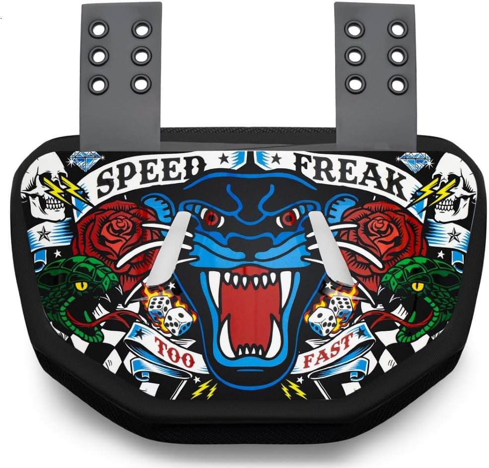 Battle Sports Novelty Football Back Plate, Kids, Adults